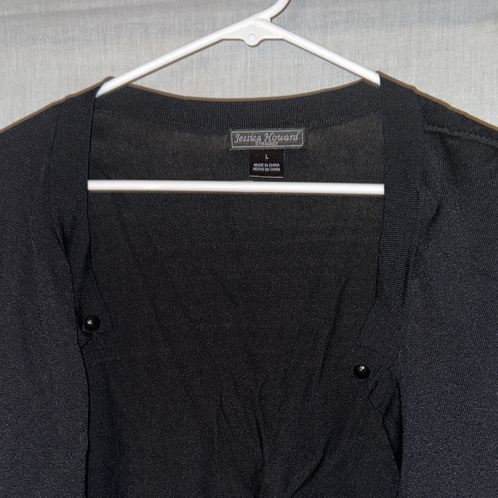 Jones New York Women's Classic Black Cardigan